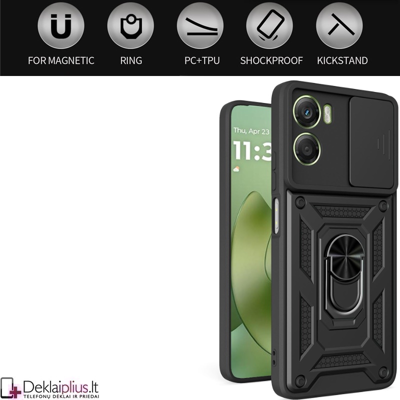 5in1 smūgiams atsparus dėklas su uždaromu dangteliu - juodas (Motorola Moto G06/Moto G06 Power) 5in1 smūgiams atsparus dėklas su uždaromu dangteliu - juodas (Motorola Moto G06/Moto G06 Power)